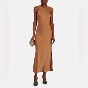 Frame Silk Racerback Maxi Tank Dress M